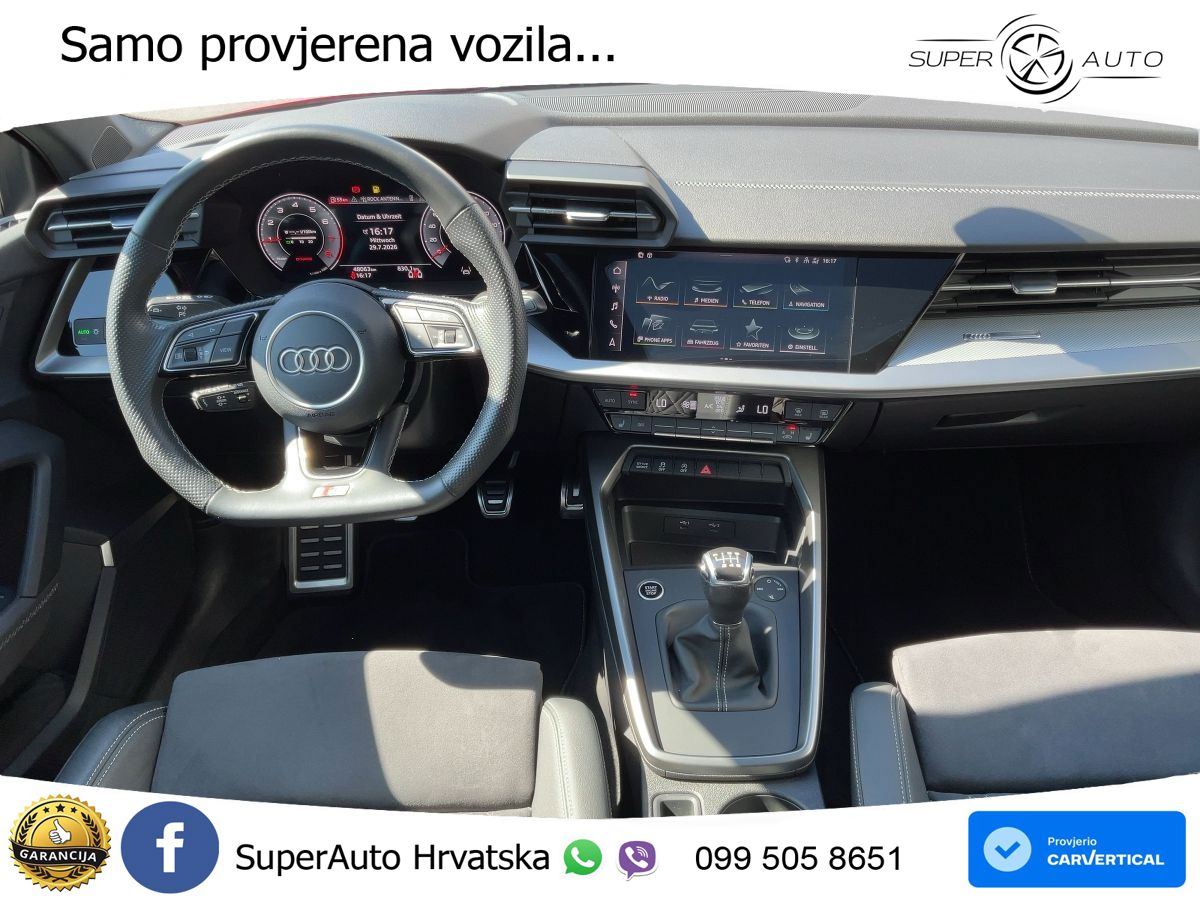 Audi A3 35 TFSI (150 KS) S line LED+GR SJED+ACC