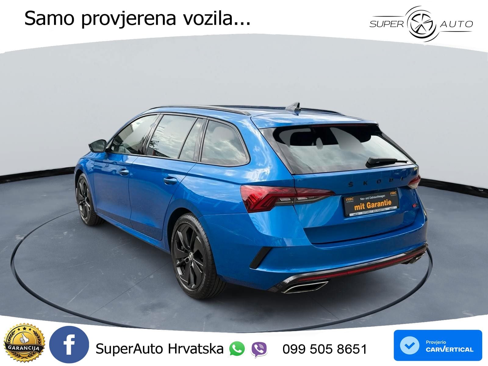 Škoda Octavia Combi RS 2.0 TDI (200 KS) DSG LED+GR SJED+ACC