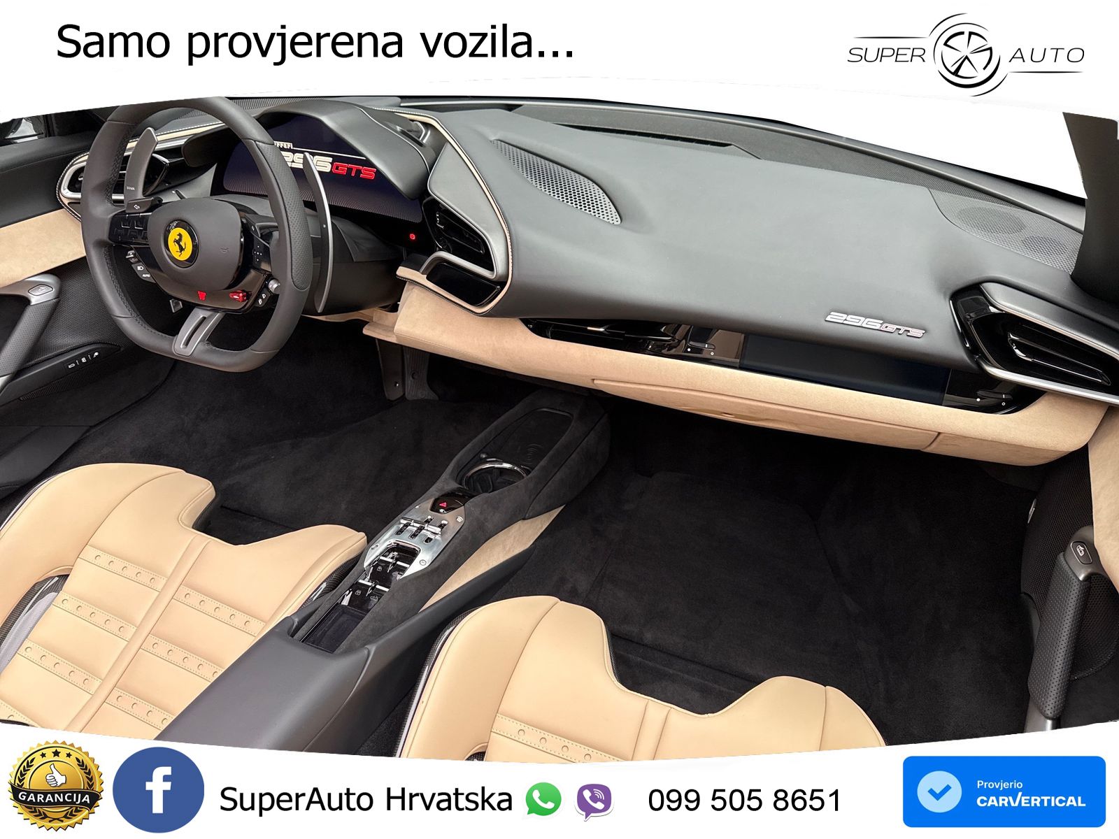 Ferrari 296 GTS 3.0 V6 (830 KS) F1 DCT