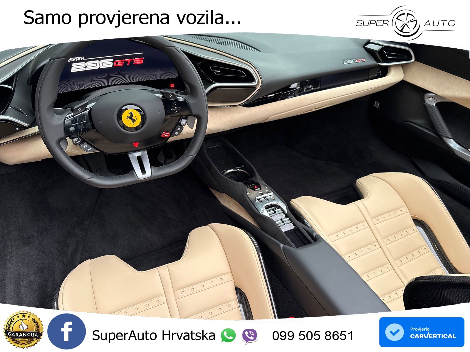 Ferrari 296 GTS 3.0 V6 (830 KS) F1 DCT