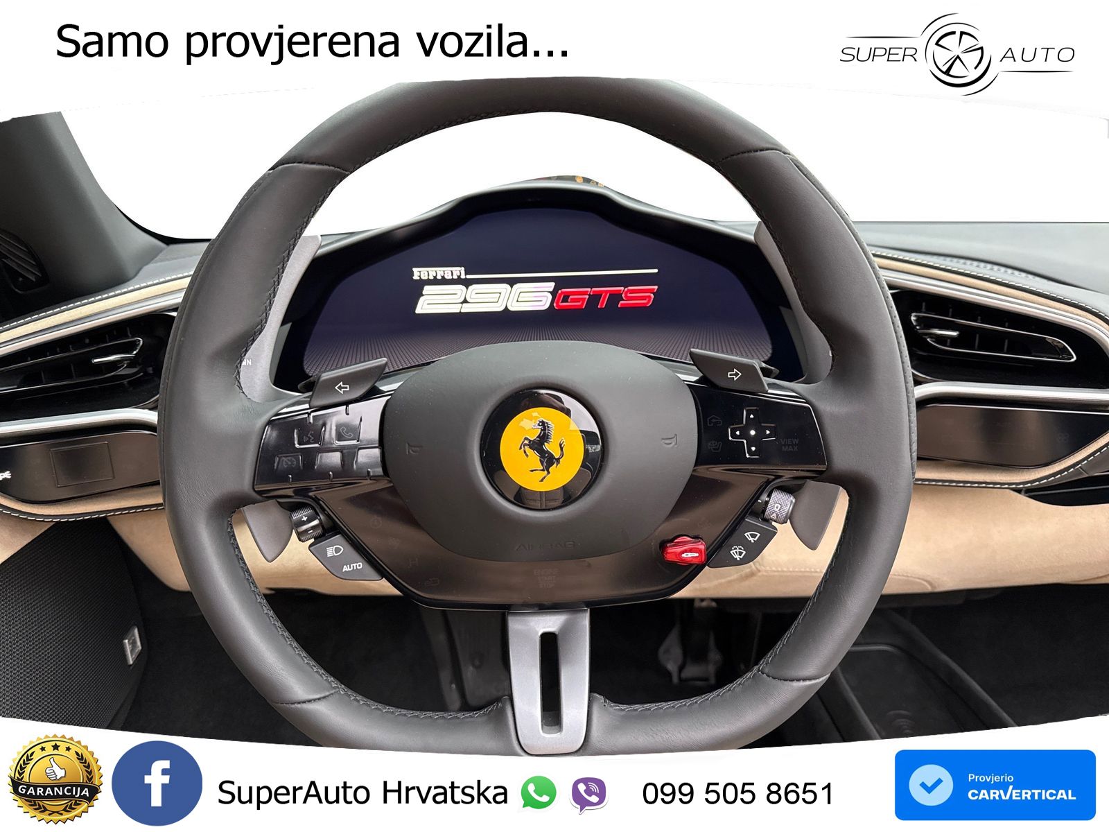 Ferrari 296 GTS 3.0 V6 (830 KS) F1 DCT