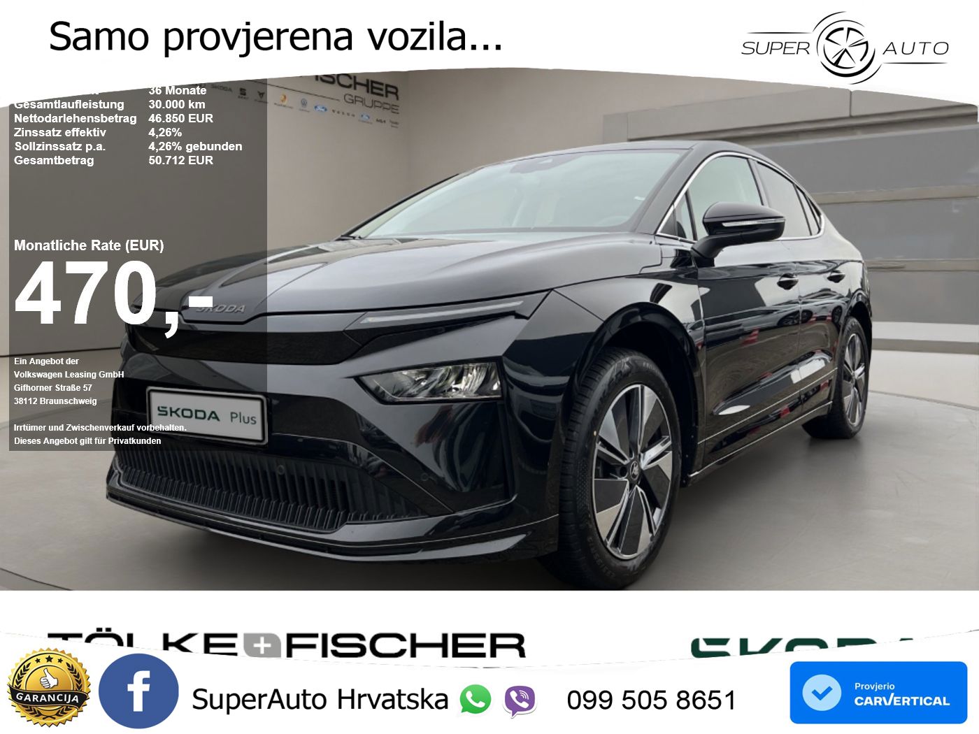 Škoda Enyaq Coupe iV 85 82 kWh (286 KS) LED+GR SJED+ACC