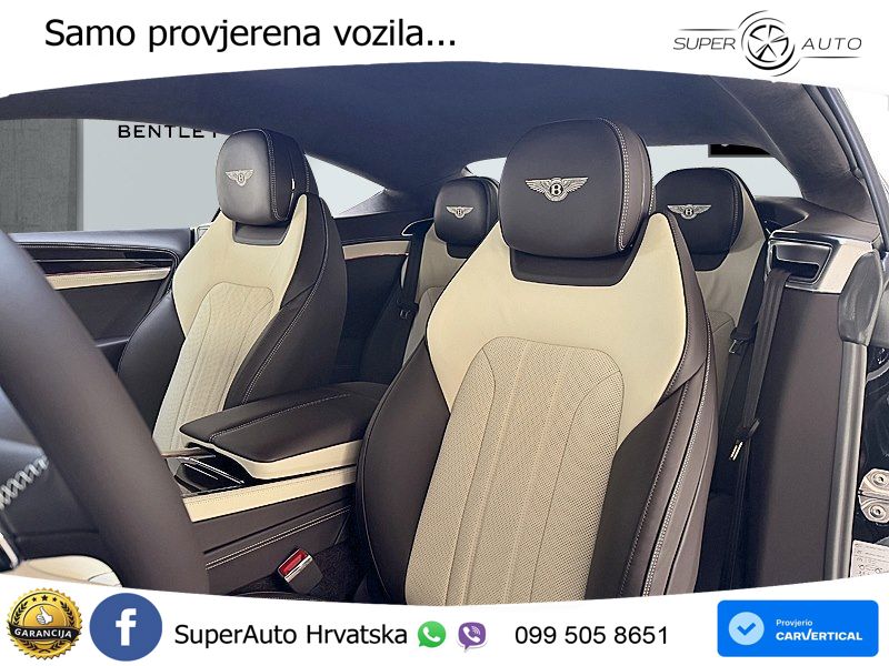 Bentley Continental GT IV 4.0 V8 TFSi (680 KS) AWD DCT ZRAČNI+ACC+GR SJED+KAM