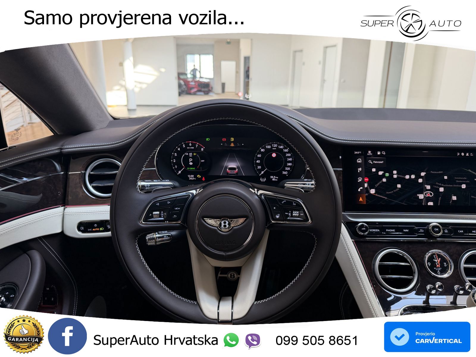 Bentley Continental GT IV 4.0 V8 TFSi (680 KS) AWD DCT ZRAČNI+ACC+GR SJED+KAM