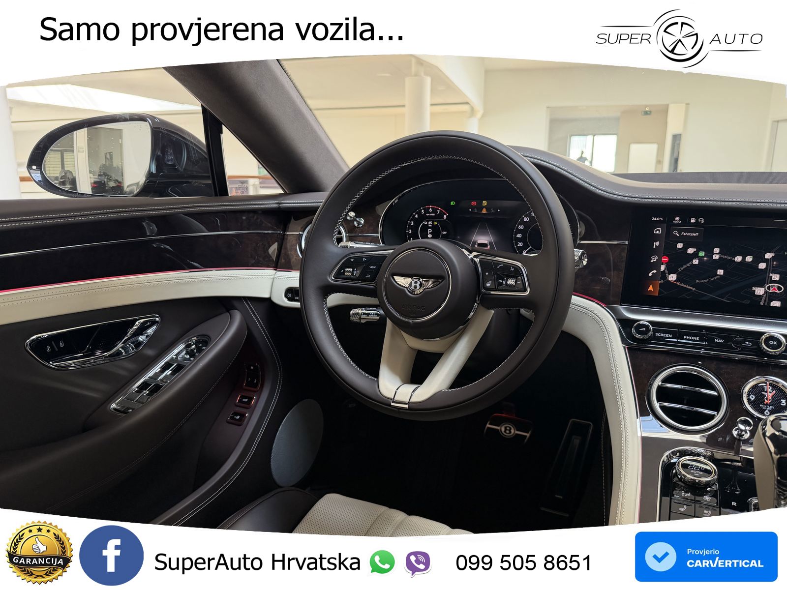 Bentley Continental GT IV 4.0 V8 TFSi (680 KS) AWD DCT ZRAČNI+ACC+GR SJED+KAM