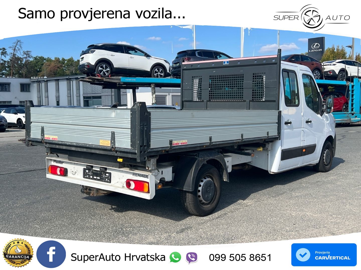 Renault Master III DoKa Kipper L3H1 3,5t Klima 145 KS