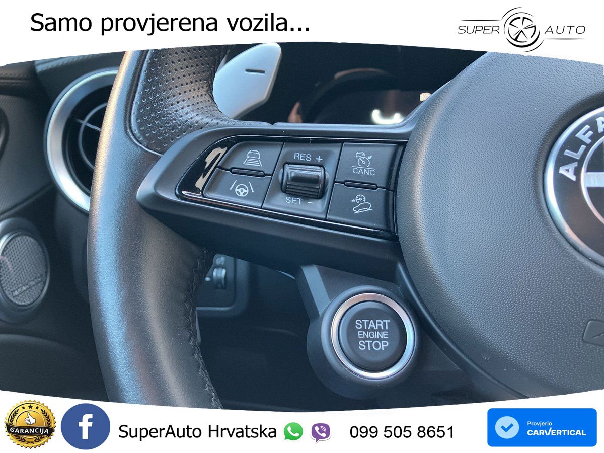 Alfa Romeo Stelvio 2.2 MultiJet II (210 KS) Q4 Automatic LED+GR SJED+ACC