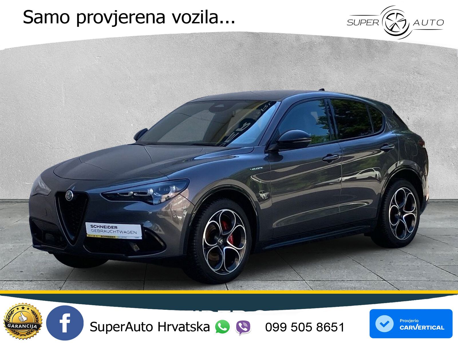 Alfa Romeo Stelvio 2.2 MultiJet II (210 KS) Q4 Automatic LED+GR SJED+ACC