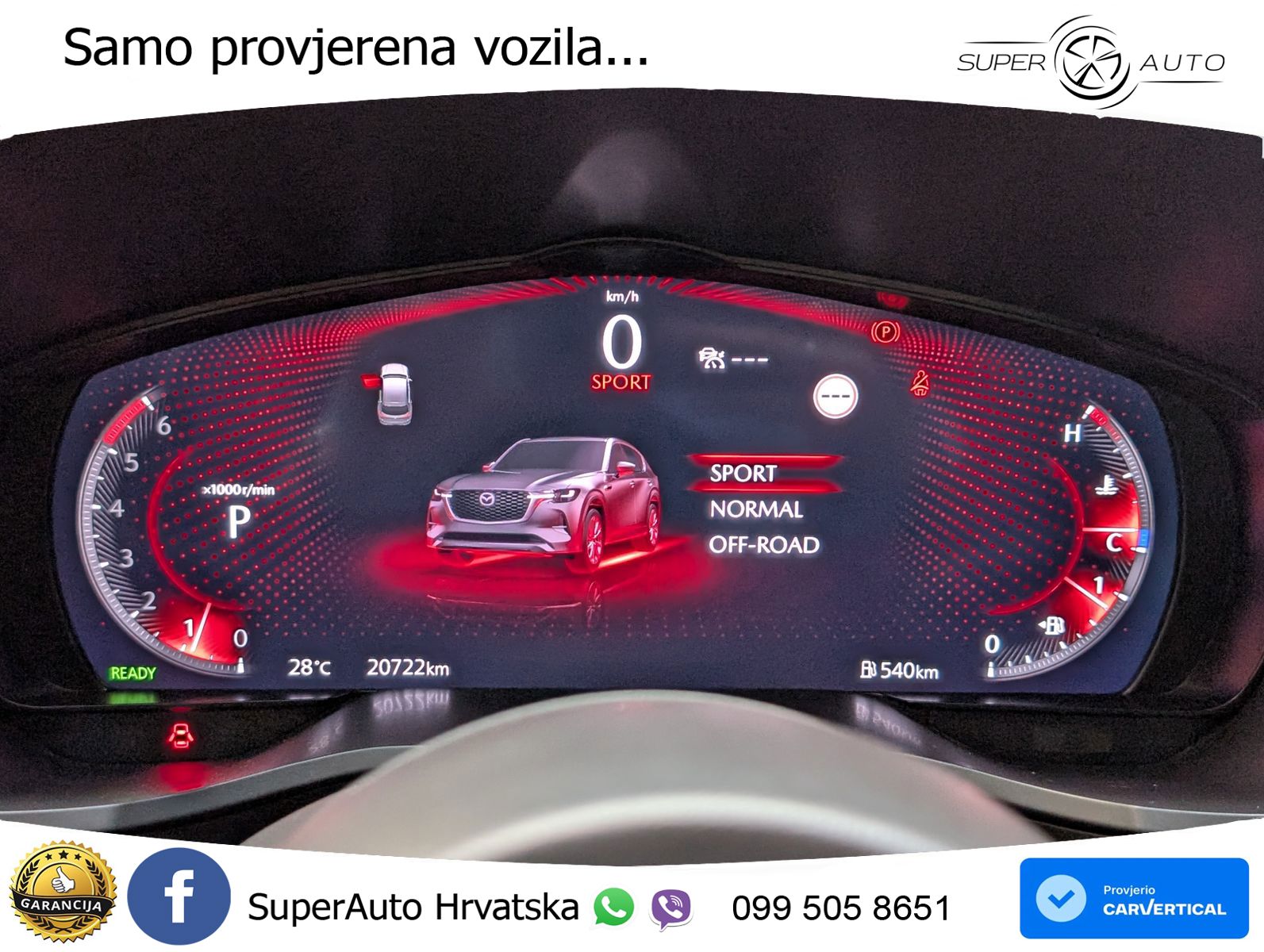 Mazda CX-60 3.3 e-Skyactiv D (254 KS) AWD Automatic LED+GR SJED+ACC