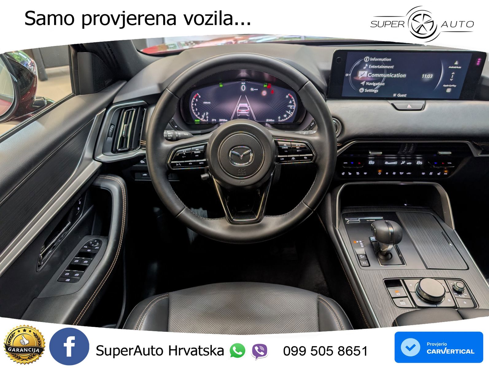 Mazda CX-60 3.3 e-Skyactiv D (254 KS) AWD Automatic LED+GR SJED+ACC