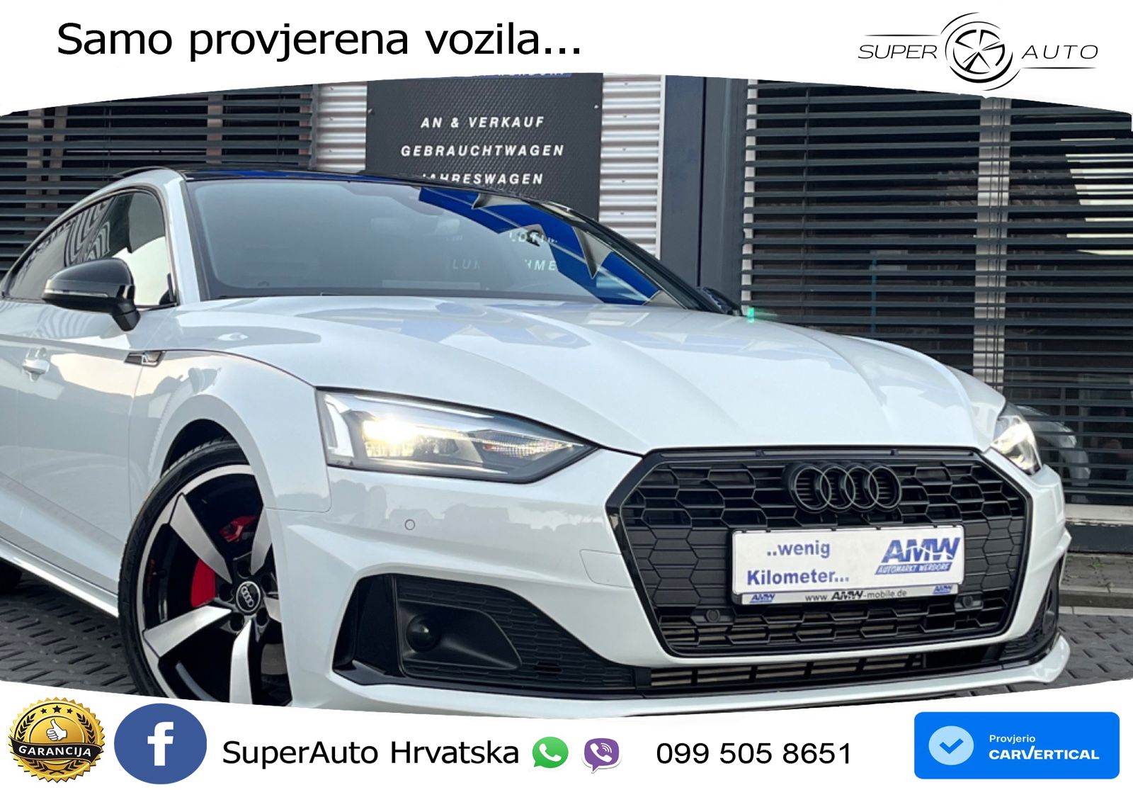 Audi A5 Sportback  40 TFSI (204 KS) S tronic S line LED+GR SJED+ACC