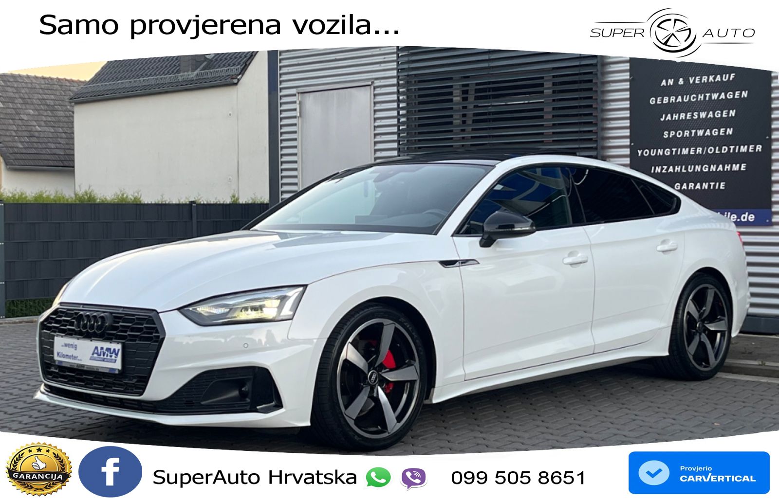 Audi A5 Sportback  40 TFSI (204 KS) S tronic S line LED+GR SJED+ACC