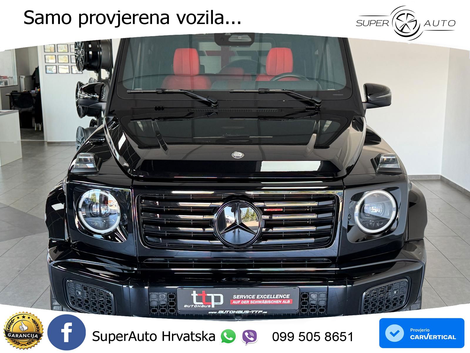 Mercedes G 450d Long (367 KS) 4MATIC 9G-TRONIC Manufaktur LED+GR SJED+ACC