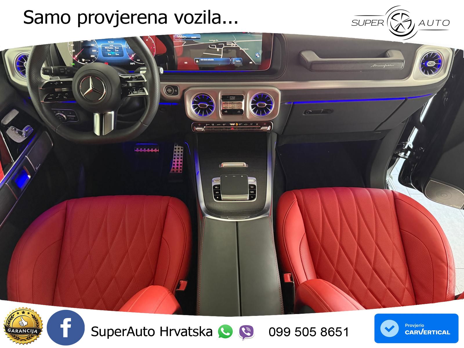 Mercedes G 450d Long (367 KS) 4MATIC 9G-TRONIC Manufaktur LED+GR SJED+ACC