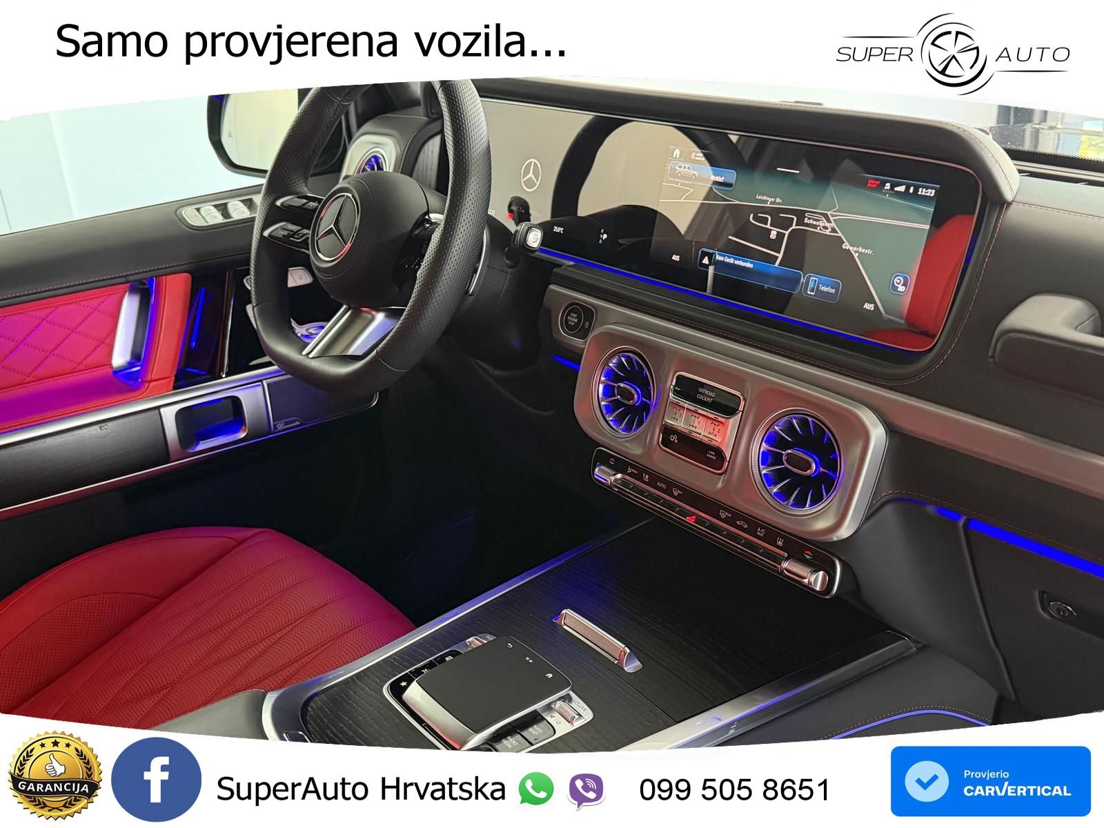 Mercedes G 450d Long (367 KS) 4MATIC 9G-TRONIC Manufaktur LED+GR SJED+ACC