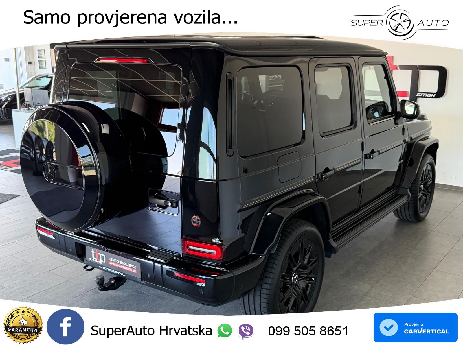 Mercedes G 450d Long (367 KS) 4MATIC 9G-TRONIC Manufaktur LED+GR SJED+ACC