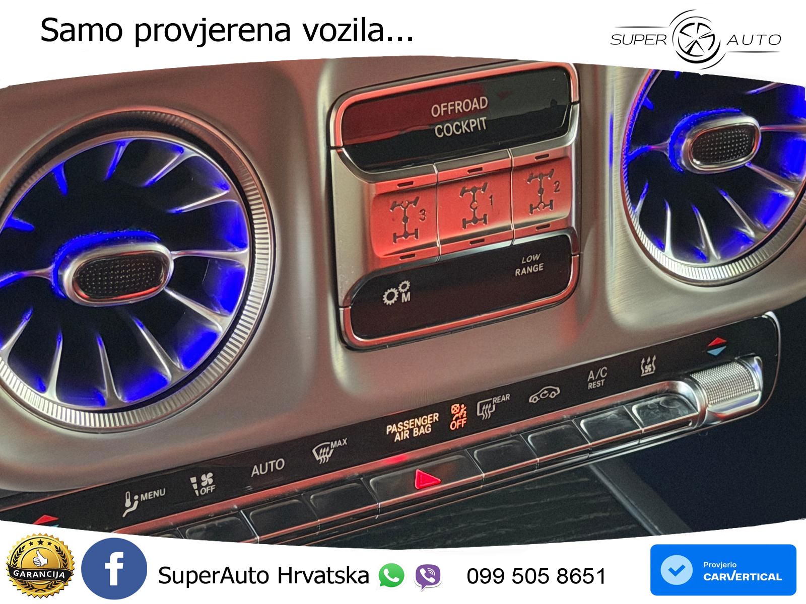 Mercedes G 450d Long (367 KS) 4MATIC 9G-TRONIC Manufaktur LED+GR SJED+ACC