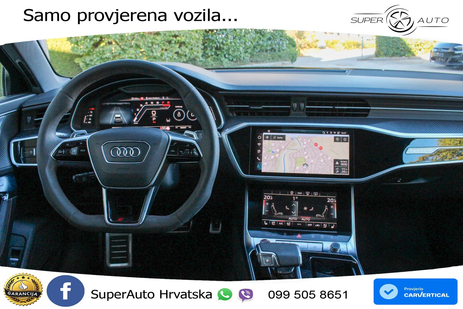 Audi RS6 Avant 4.0 TFSI V8 performance (630 KS)  quattro tiptronic LED+GR SJED+ACC