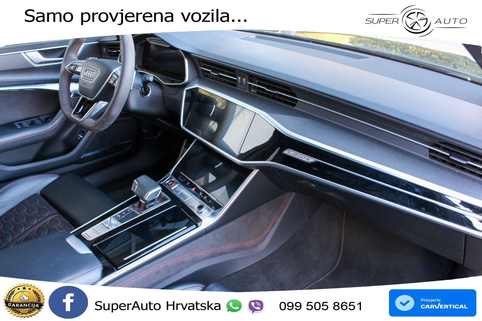 Audi RS6 Avant 4.0 TFSI V8 performance (630 KS)  quattro tiptronic LED+GR SJED+ACC
