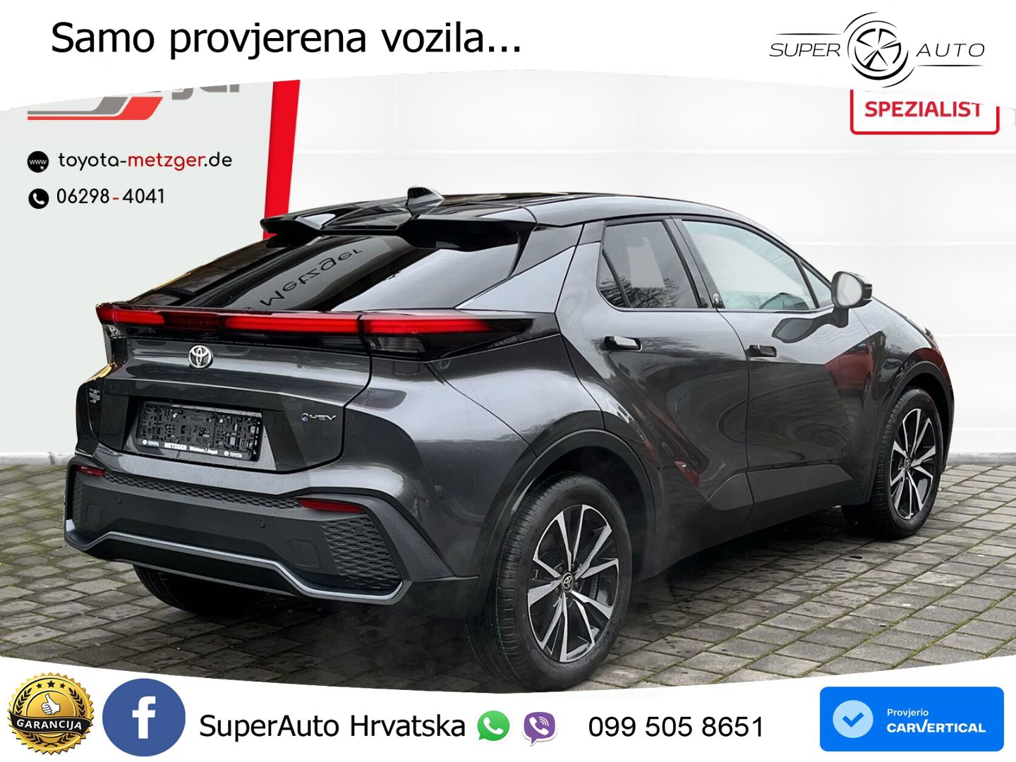 Toyota C-HR 2.0 (198 KS) Hybrid e-CVT Teamplayer LED+GR SJED+ACC