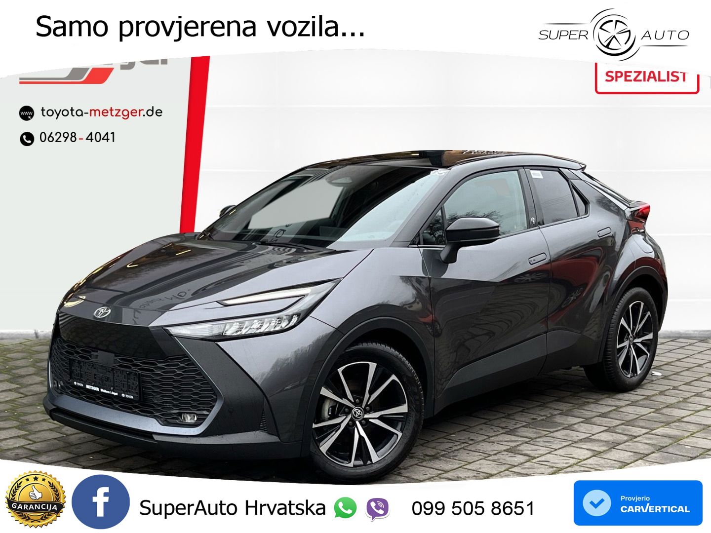 Toyota C-HR 2.0 (198 KS) Hybrid e-CVT Teamplayer LED+GR SJED+ACC
