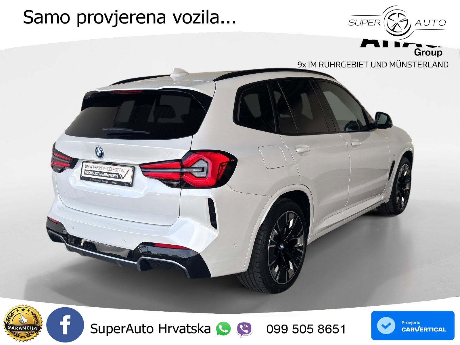 BMW iX3 80 kWh (286 KS) ACC+HEAD+GR SJED+360+PANO