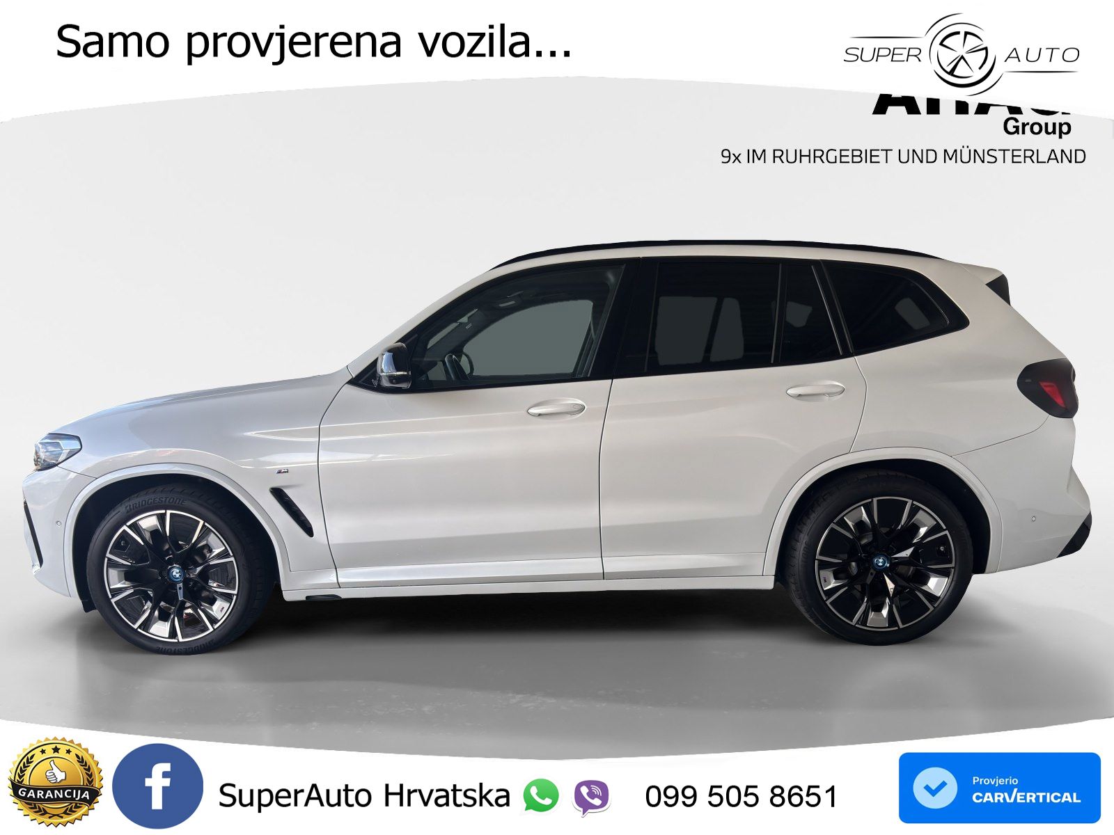 BMW iX3 80 kWh (286 KS) ACC+HEAD+GR SJED+360+PANO