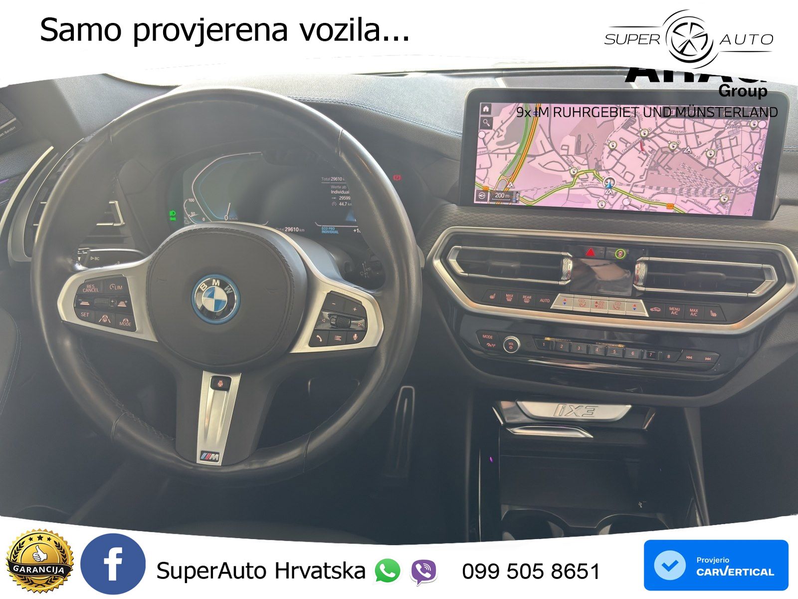 BMW iX3 80 kWh (286 KS) ACC+HEAD+GR SJED+360+PANO