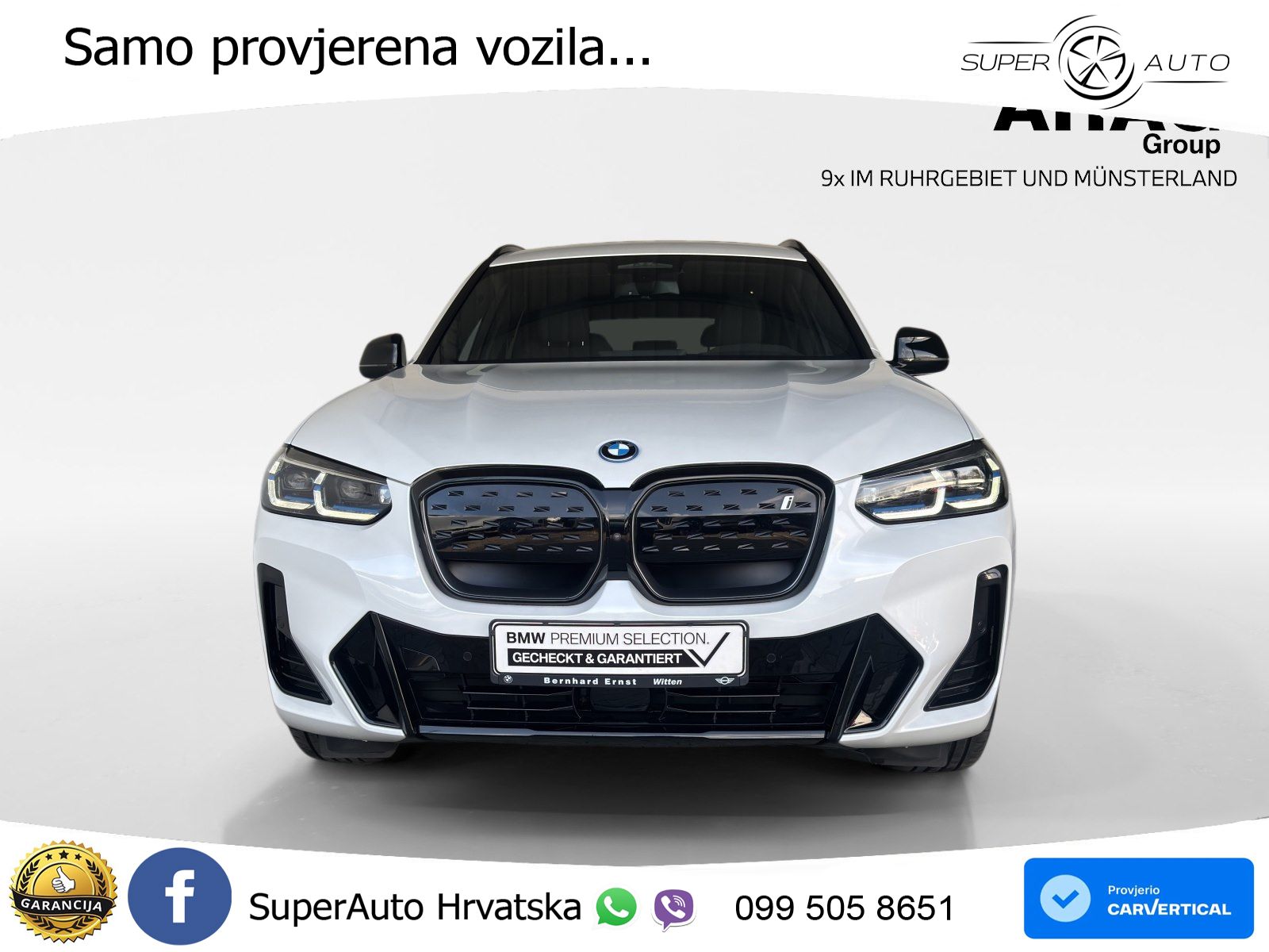 BMW iX3 80 kWh (286 KS) ACC+HEAD+GR SJED+360+PANO