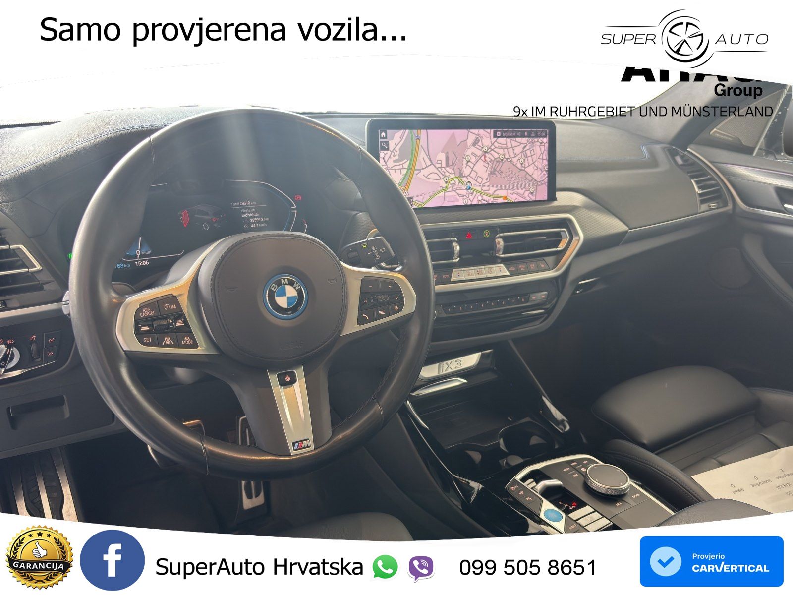 BMW iX3 80 kWh (286 KS) ACC+HEAD+GR SJED+360+PANO