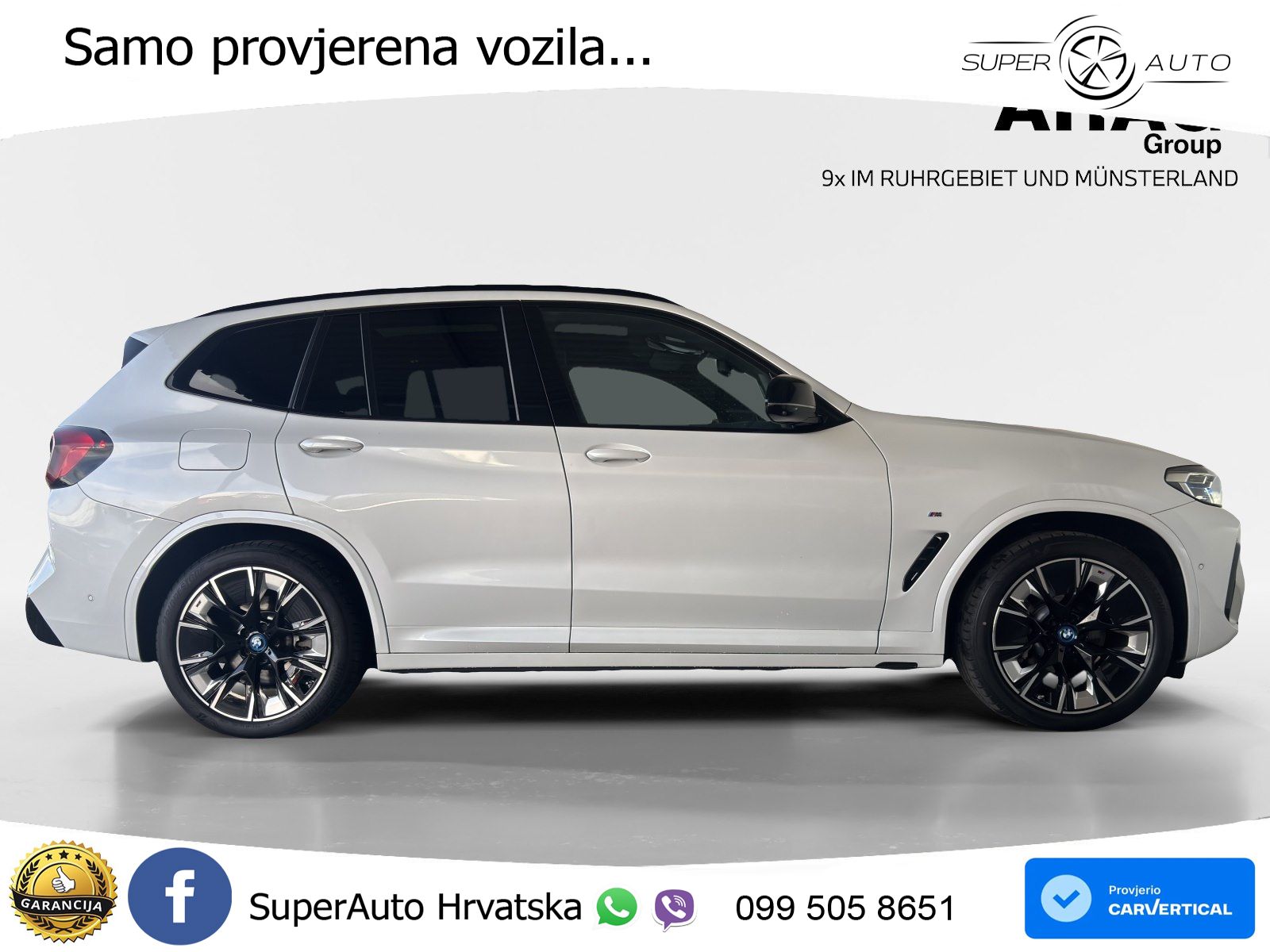 BMW iX3 80 kWh (286 KS) ACC+HEAD+GR SJED+360+PANO