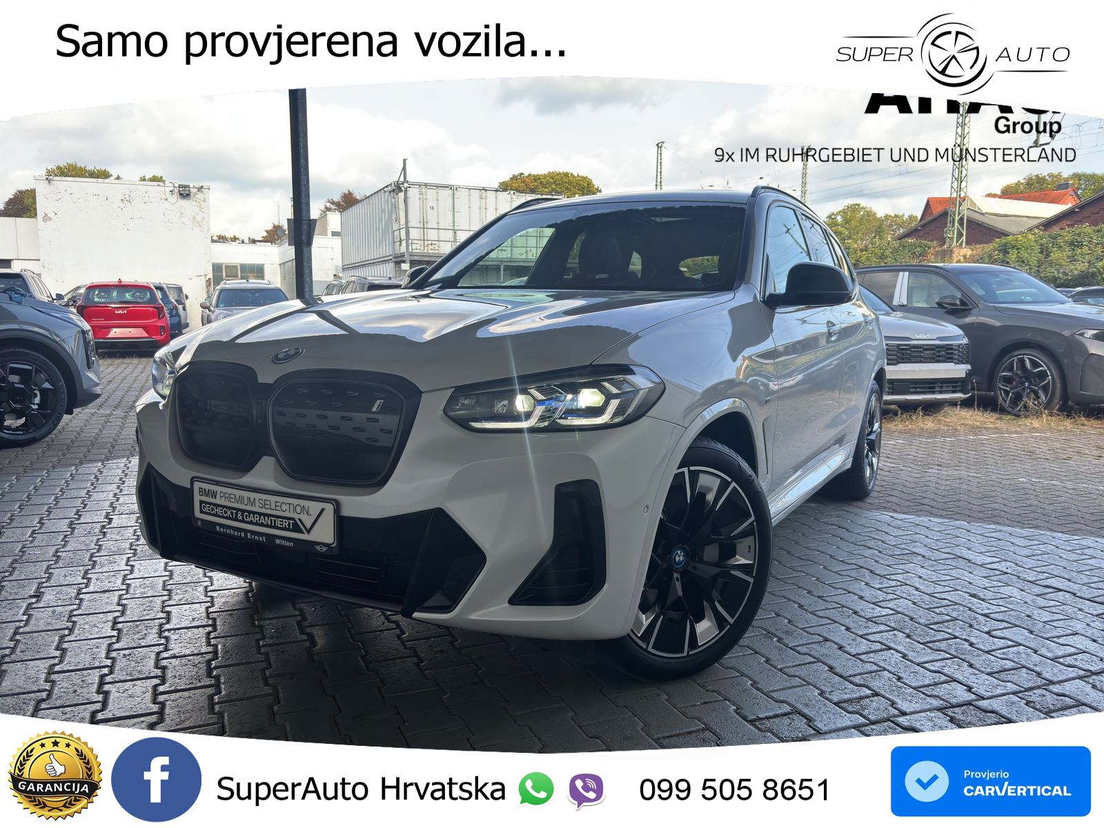 BMW iX3 80 kWh (286 KS) ACC+HEAD+GR SJED+360+PANO