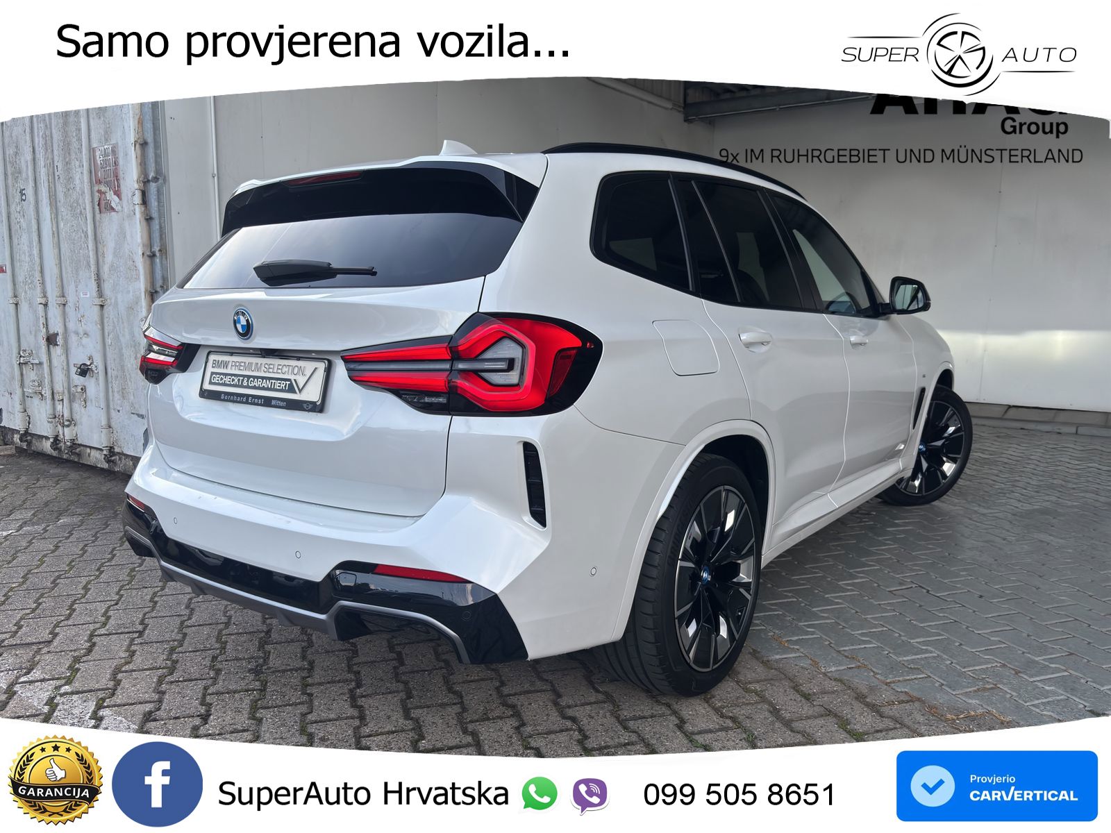 BMW iX3 80 kWh (286 KS) ACC+HEAD+GR SJED+360+PANO