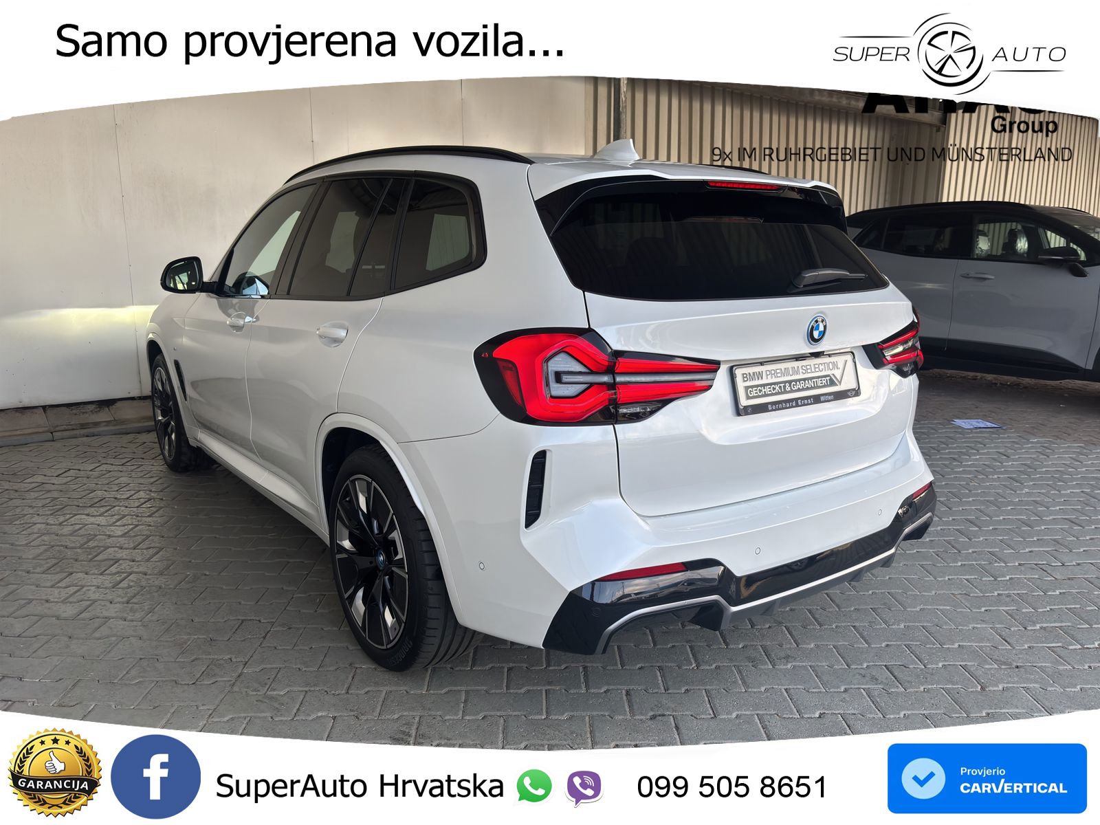 BMW iX3 80 kWh (286 KS) ACC+HEAD+GR SJED+360+PANO
