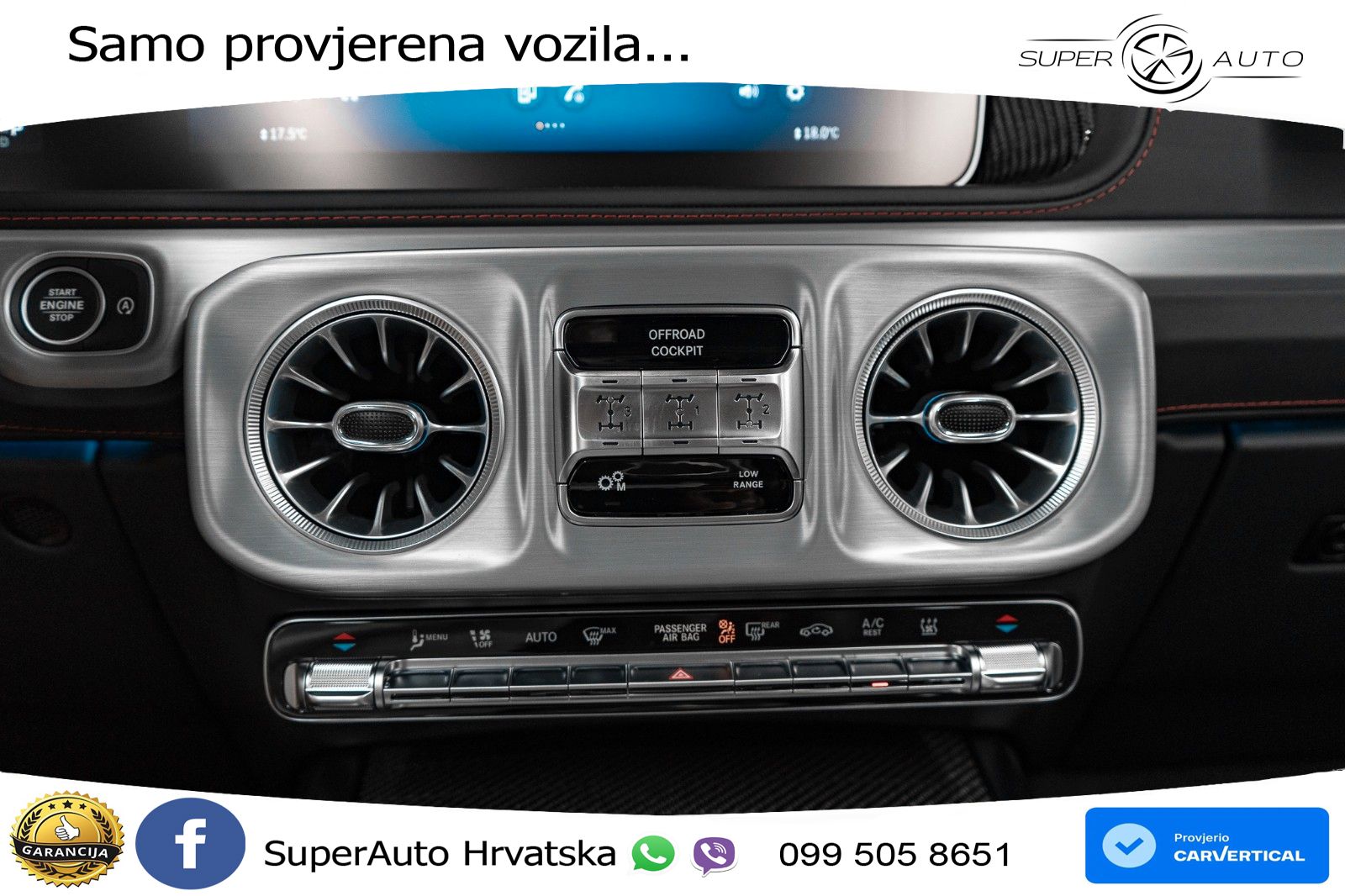 Mercedes AMG G 63 Long V8 (585 KS) 4MATIC 9G-TRONIC AMG SPEEDSHIFT TCT ACC+HEAD+4xGR SJED+360+PANO