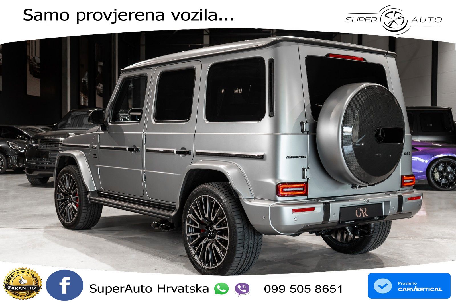 Mercedes AMG G 63 Long V8 (585 KS) 4MATIC 9G-TRONIC AMG SPEEDSHIFT TCT ACC+HEAD+4xGR SJED+360+PANO