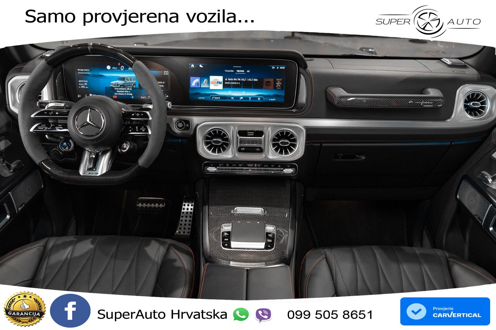 Mercedes AMG G 63 Long V8 (585 KS) 4MATIC 9G-TRONIC AMG SPEEDSHIFT TCT ACC+HEAD+4xGR SJED+360+PANO