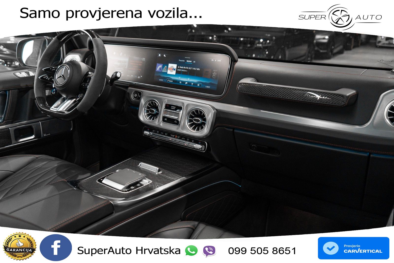 Mercedes AMG G 63 Long V8 (585 KS) 4MATIC 9G-TRONIC AMG SPEEDSHIFT TCT ACC+HEAD+4xGR SJED+360+PANO