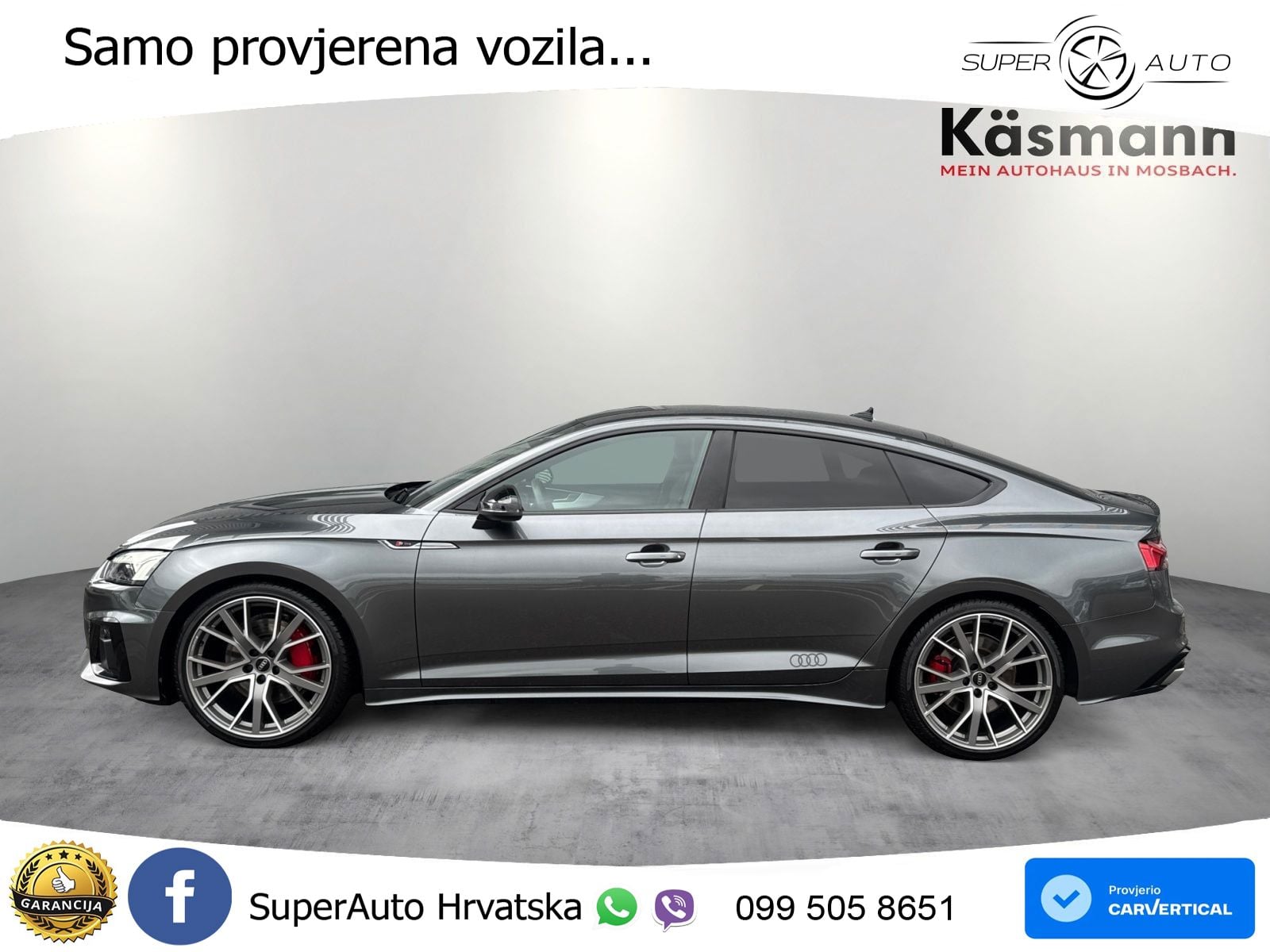 Audi A5 Sportback 45 TFSI (265 KS) quattro S tronic S line MATRIX+GR SJED+KAM
