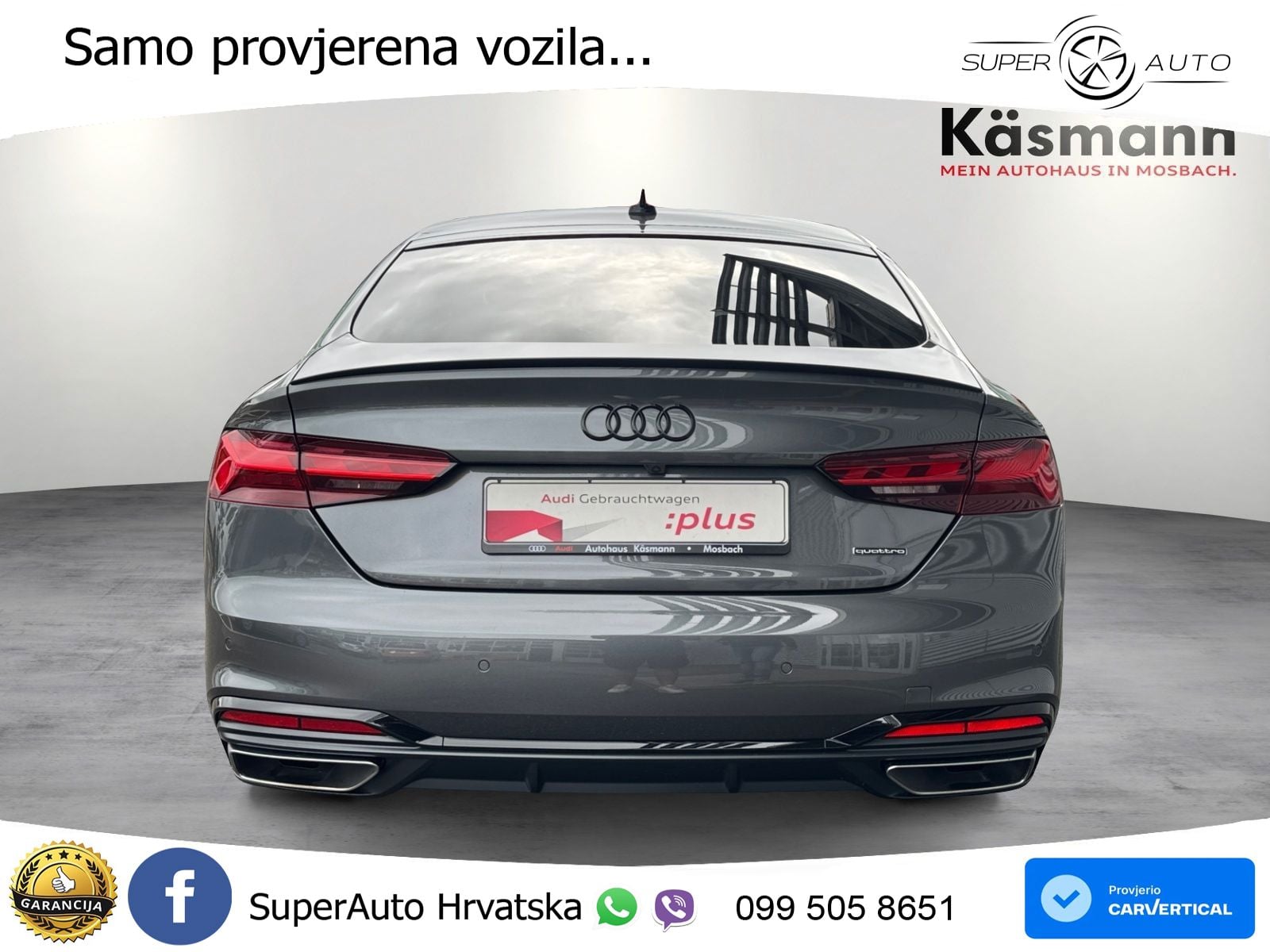 Audi A5 Sportback 45 TFSI (265 KS) quattro S tronic S line MATRIX+GR SJED+KAM