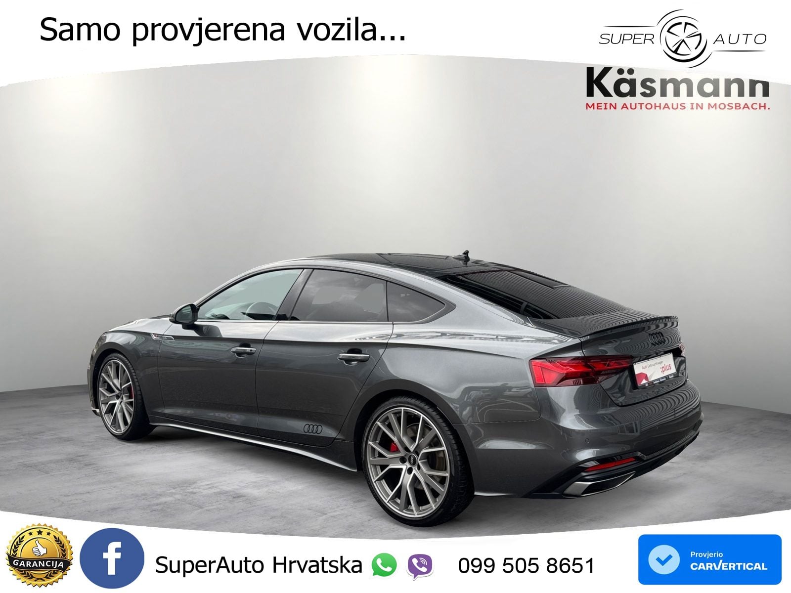 Audi A5 Sportback 45 TFSI (265 KS) quattro S tronic S line MATRIX+GR SJED+KAM