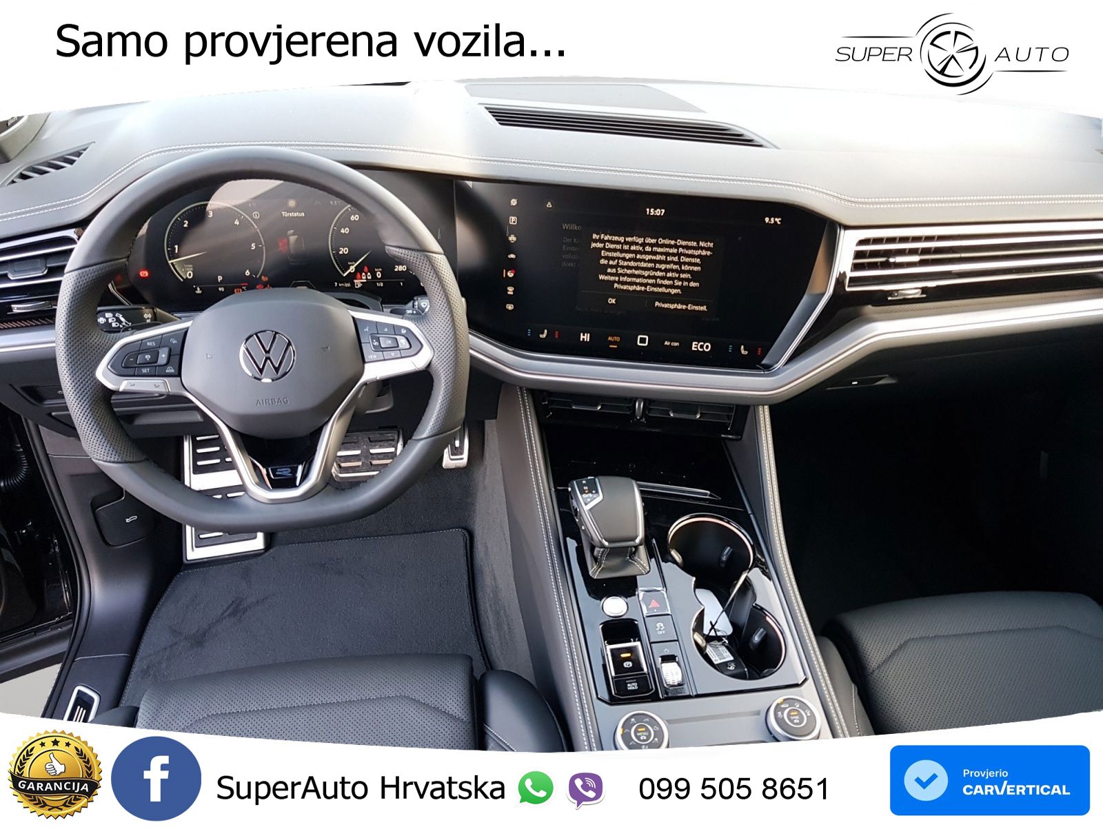 Volkswagen Touareg 3.0 V6 TDI (286 KS) 4MOTION Tiptronic ZRAČNI+ACC+GR SJED+KAM+PANO