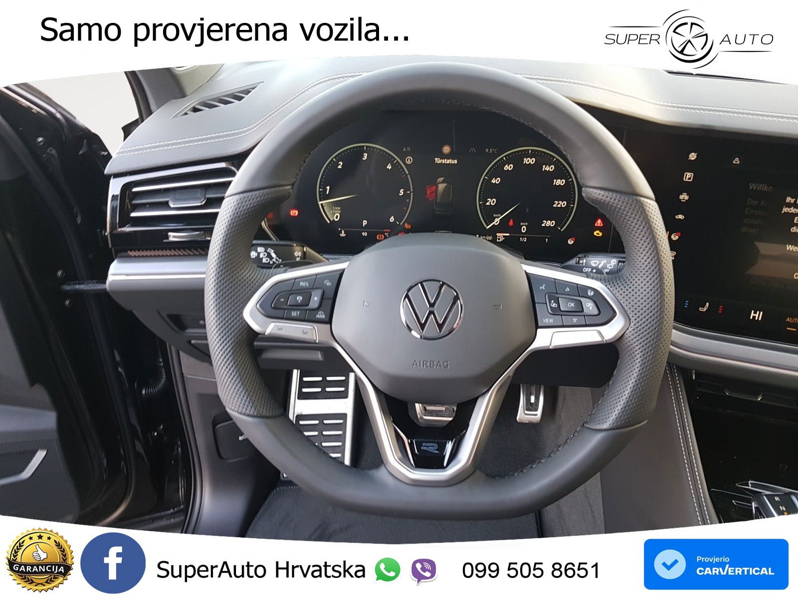 Volkswagen Touareg 3.0 V6 TDI (286 KS) 4MOTION Tiptronic ZRAČNI+ACC+GR SJED+KAM+PANO