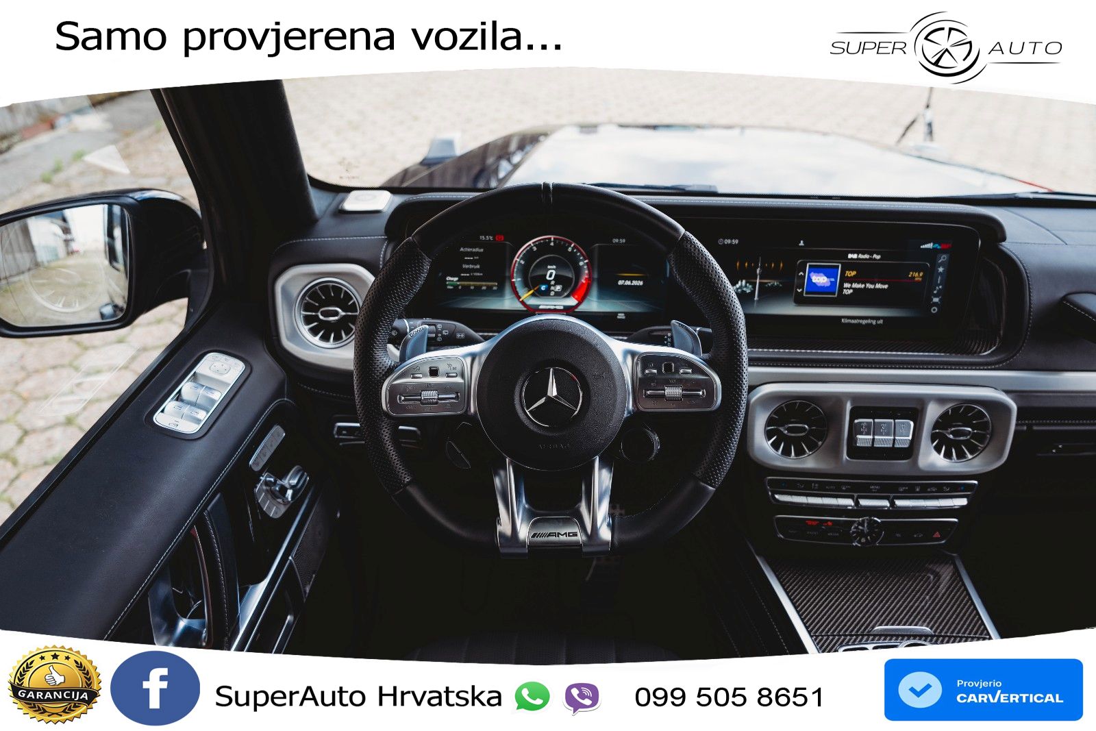 Mercedes AMG G 63 Long V8 (585 KS) 4MATIC 9G-TRONIC AMG SPEEDSHIFT TCT Superior ACC+GR SJED+360+PANO