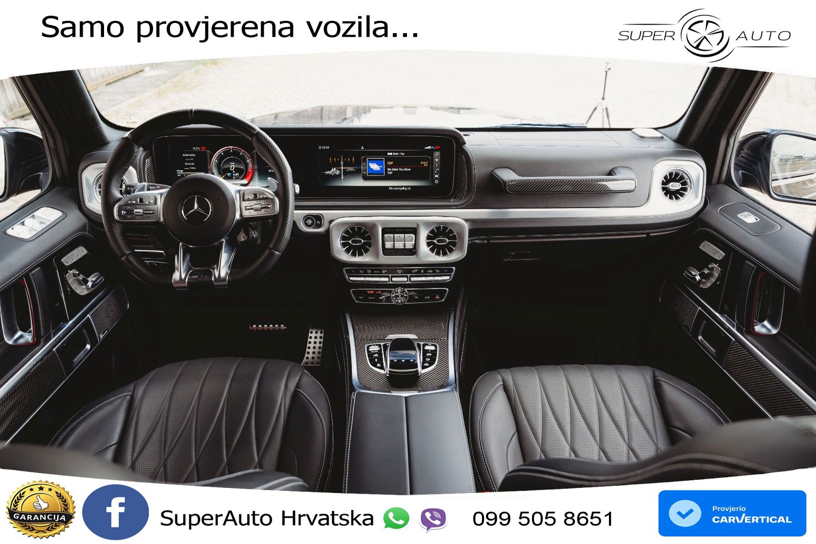 Mercedes AMG G 63 Long V8 (585 KS) 4MATIC 9G-TRONIC AMG SPEEDSHIFT TCT Superior ACC+GR SJED+360+PANO