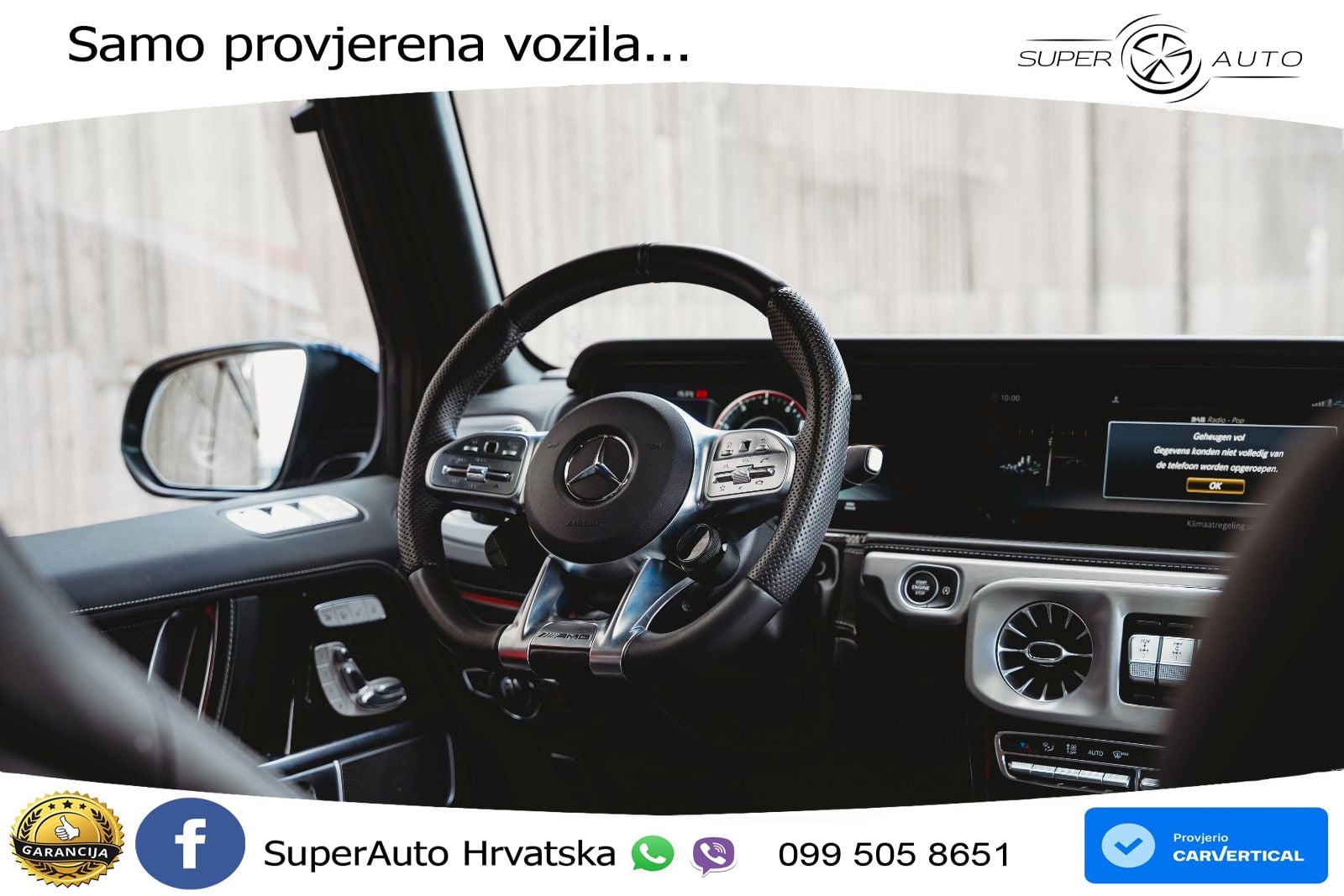 Mercedes AMG G 63 Long V8 (585 KS) 4MATIC 9G-TRONIC AMG SPEEDSHIFT TCT Superior ACC+GR SJED+360+PANO