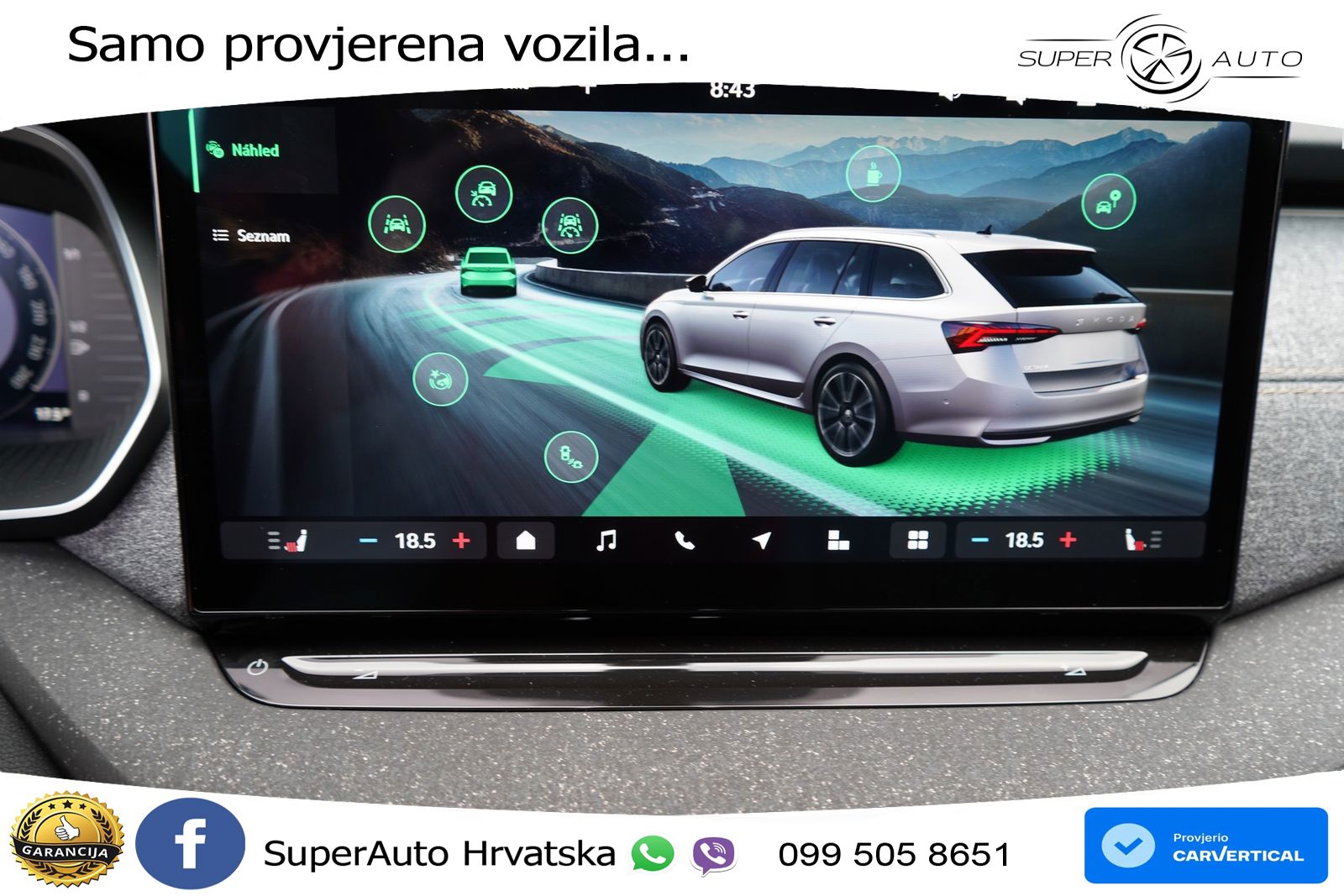 Škoda Octavia Combi 1.5 TSI (150 KS) DSG LED+GR SJED+ACC
