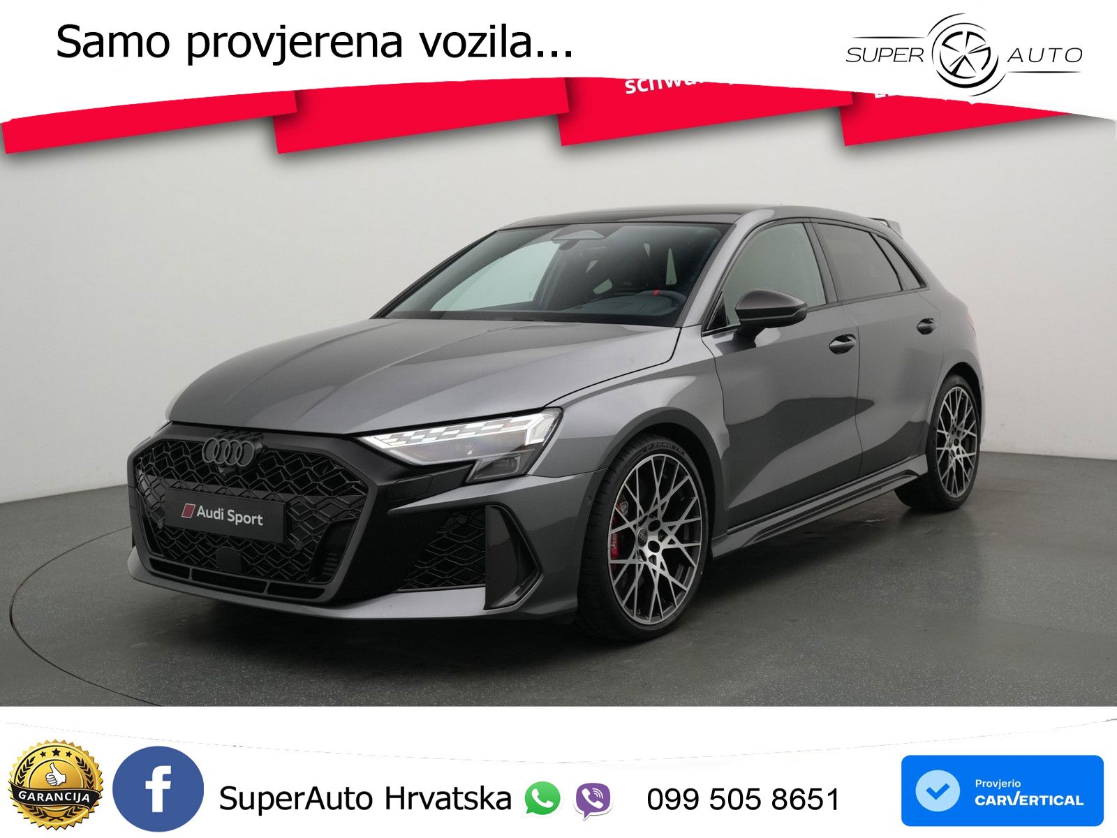 Audi RS3 Sportback 2.5 TFSI (400 KS) quattro S tronic MATRIX+GR SJED+KAM