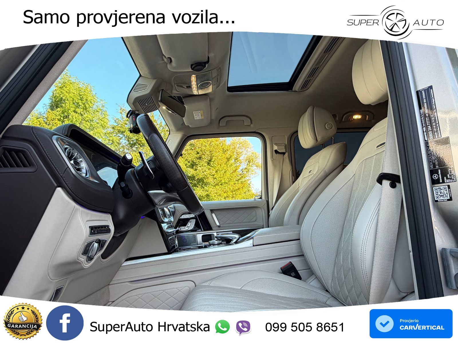 Mercedes AMG G 63 Long V8 (585 KS) 4MATIC 9G-TRONIC AMG SPEEDSHIFT PLUS ACC+GR SJED+360+PANO