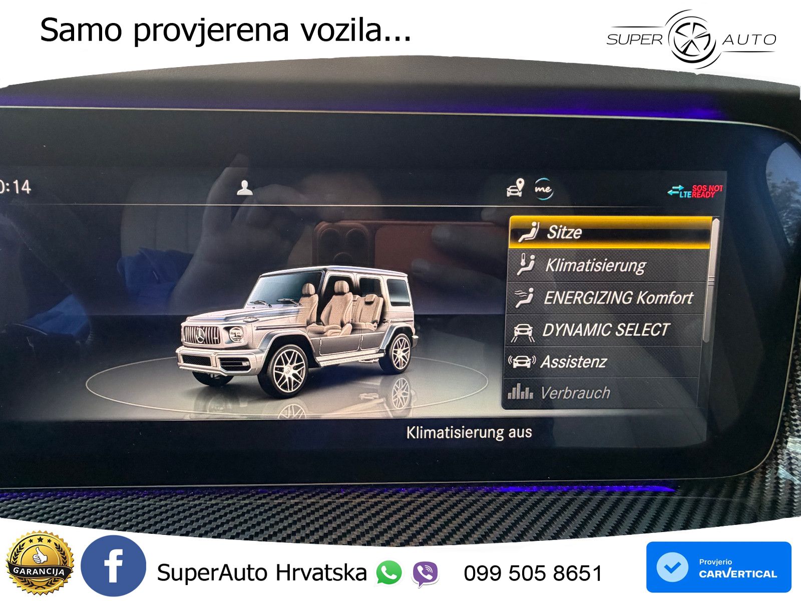 Mercedes AMG G 63 Long V8 (585 KS) 4MATIC 9G-TRONIC AMG SPEEDSHIFT PLUS ACC+GR SJED+360+PANO